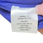 Danielle Guizio Satin Mini Skirt In Lilac Prime Side Slit Women’s Size L Flawed Photo 6