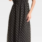 A New Day  NWT polka dot chiffon ruffle sleeve maxi dress small Photo 0
