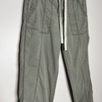 Lou & grey Sage Green 100% Cotton Casual Cargo Utility Style Pants Size 6 Photo 1