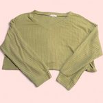 Romwe Light Green thermal crop top Photo 0
