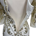 B Darlin White Sequin Dress Size 9/10 Long Sleeve Cocktail Photo 5
