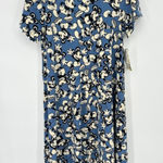 LuLaRoe  Disney Carly Midi T-Shirt Dress Mickey Mouse Size Medium Hi Lo Blue Photo 0