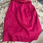 Bandolino  Petite Hot Pink Skirt Size 2P Women’s Stretch With Belt Photo 0