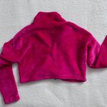 Urban Outfitters Fuschia cropped fleece pullover Photo 4