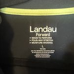 Landau Forward Women’s 3 pocket zip front Scrub Jacket Black Size Large Photo 3