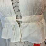 Cider  V-Neck Ruffle Crop Cami Top Photo 3