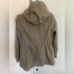 Signature Studio  Army Green Hooded Drawstring Cargo Jacket Large Photo 1