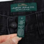 Lauren Ralph Lauren Womens Black Classic Bootcut Denim Jean Size 6 Embellished Photo 2