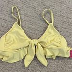 Target Pale Yellow  Bikini Top Ruffled Photo 0