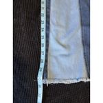 Madden NYC Denim Jeans Color block Flare Size 19 High Rise Logo Pockets Fray Hem Blue Photo 7