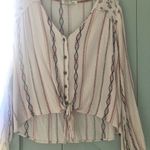 Rewind long sleeve tie front top Size M Photo 0