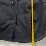 Talbots Sz 14 Black Crop Short Stretch Blazer Jacket 3 Button Swing Coat Lined Photo 6