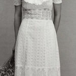 Love Shack Fancy $595  Stassie Eyelet Lace Maxi White Bridal Dress Size 2 Photo 1