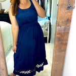 As You Wish AS u wish navy blue maxi dress size XLarge Photo 2