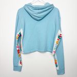  Sky Blue Disney Magic Women's Cropped Hooded Sweatshirt M Photo 2