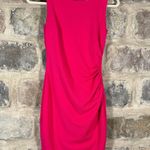 Bisou Bisou Michele Bohbot Pink Sleeveless Ruched Bodycon Dress Woman's Size 2 Photo 0