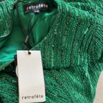 Retrofete Ember Sequin Mini Dress Emerald Green Size XS NWT Photo 7