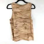 1. State  Womens Tank Top Scoop Neck Slub Knit Camouflage Camo Brown Size S Photo 1