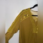 Free People  Lola Lace Trim V-Neck Top Photo 2