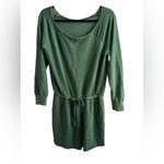 Aerie Long Sleeve Fleece Knit Green Romper Photo 1