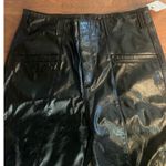 Free People  Star Crossed Lover Patent Leather Pants Wide Leg Black, A28 Photo 3