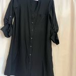 JustFab  Charcoal Button-Up Dress Photo 3