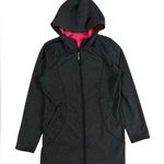 Athleta Redwood Long Full Zip Hooded Jacket Fleece Lined Gray Womens No Size Photo 0