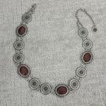 Free People Boho wood and silver chain link belt concha Mexican inspired southwestern Photo 0