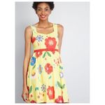 Modcloth NWT Biking Through Brussels Yellow Dress Photo 5