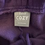 Aritzia TNA Cozy Boyfriend Fleece Purple Shorts Photo 4