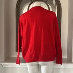 Vince Camuto Cozy Long Sleeve Extend Shoulder Sweater, Bright Cherry Size S NWT Photo 4