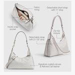 Coach Juliet Shoulder Bag in Signature Canvas, LH/White Chalk NWT Photo 7
