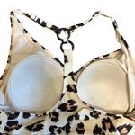 Kona Sol Kona‎ Sol Leopard Print One Piece Swimsuit Adjustable Ruched Sides Size L Photo 7