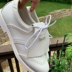 FootJoy White Leather Fringe Brogues Size 10 Photo 8