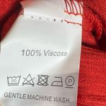 Burnt orange halter top ruffle and lace babydoll mini dress size small Photo 5