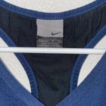 Nike Vintage Navy Blue Deep V-Neck Razorback Tank Top Size Large (Juniors) Photo 2