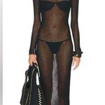 DEAN HUTCHINSON long sleeve midi dress size S/M fits dark blue color Photo 0