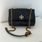 Tory Burch NWOT Small Kira Diamond Quilt Pave Convertible Shoulder Bag in Black Photo 3