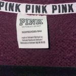 PINK - Victoria's Secret Victoria's Secret Maroon Quarter Zip Sherpa Photo 2