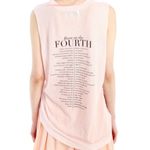 Wildfox Born on the 4th Fourth Pink Muscle Tank Top XS Photo 2