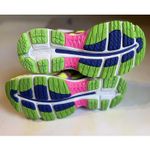 ASICS Gel-Nimbus 18 Neon Yellow/Blue Size 6.5 Lace Up Logo New T650N Photo 4