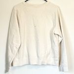 Madewell NWT Garment-Dyed Crewneck Sweatshirt in Parchment - Size: Medium Photo 7