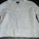 Urban Heritage White Knit V Neck Sweater Size Small Photo 1