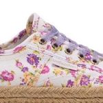 Love Shack Fancy  Superga canvas platform floral sneakers 39.5 9 euc extra laces Photo 11