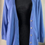 Talbots Periwinkle Cardigan Button Up Women’s Long Sleeve Sweater Size XS Photo 0