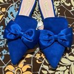 OLIVIA Blue Suede Slip on Flat Shoes Sz: 6.5 Photo 0