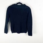 Gap Classic Black 100% Cotton Full Zipper Crochet Knit Long Sleeves Jacket Small Photo 1