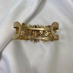 Vintage Gold Tone Chunky Large Critter Bee Gold Tone Bangle Bracelet Photo 4