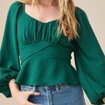 Altar'd State NEW Altar’d State Crossover Bow Babydoll Top Size XL NWT Photo 0