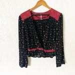 Free People  Where We Roam Surplice Wrap Front Top Photo 6